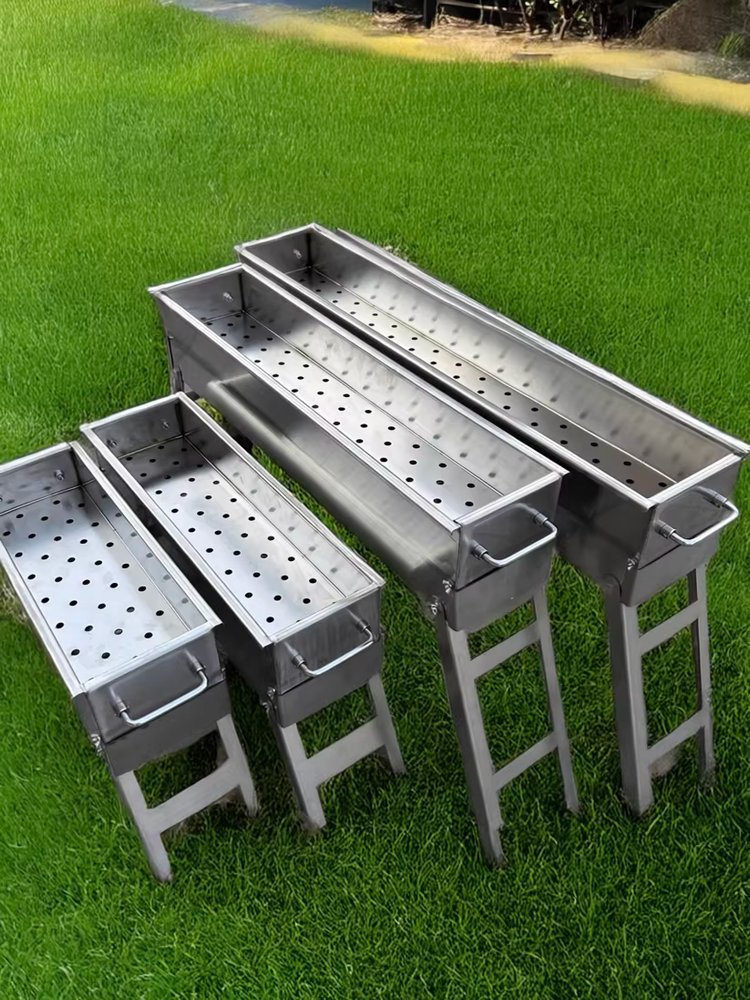 업소용 야키토리 화로대 꼬치구이 그릴 불판 장어구이 철판 50cm - 상세 이미지 5