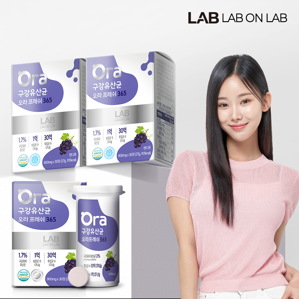 3+3 랩온랩 구강유산균 오라프레쉬 365 30정, 6개 - 상세 이미지 2