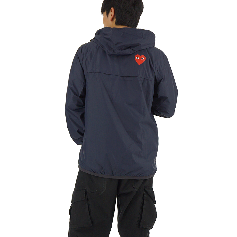 26SS 꼼데가르송 X 까웨 풀 집업 바람막이 자켓 네이비 AZ-J501-051-1 - 상세 이미지 5