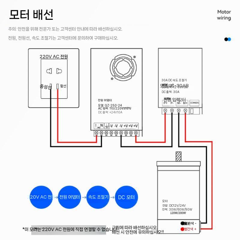 모터 감속기 DC 기어드모터 고출력 브러시 고토크 15W 12V 200rpm - 상세 이미지 5