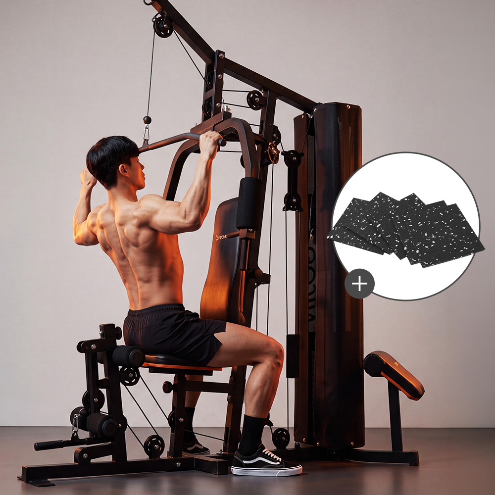이고진 멀티 홈짐 EX006A 레그프레스 68kg 블럭 랫풀다운 헬스머신 웨이트 운동기구