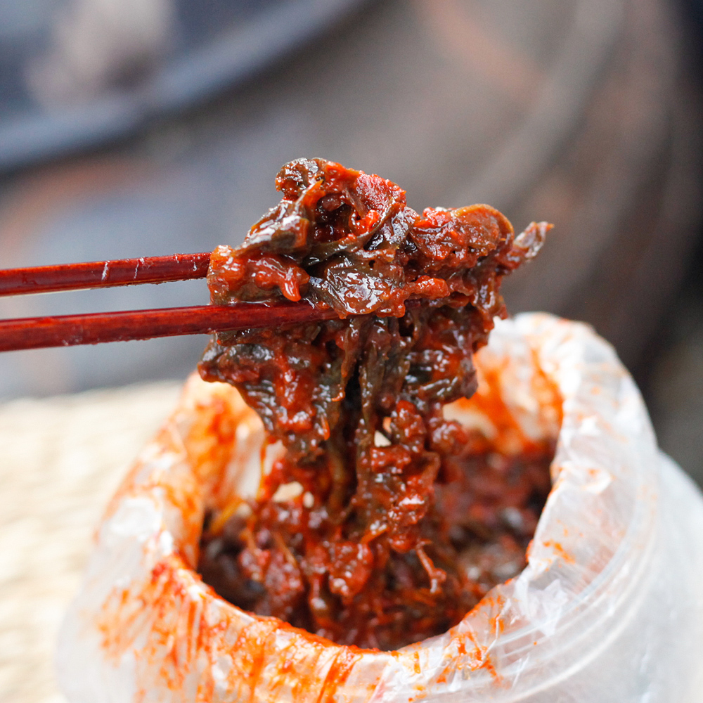뽕잎장아찌 국산 상엽 절임 반찬 순창 고전 500g, 1개 - 상세 이미지 4