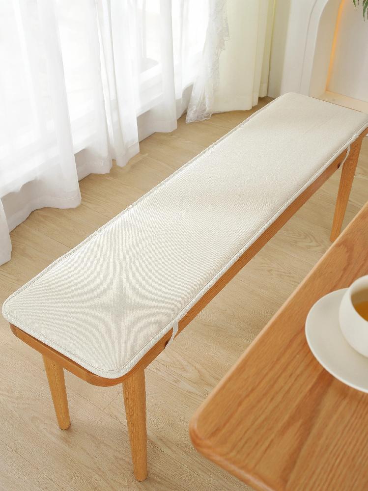 긴의자 벤치 쿠션 커버 방석 깔개 카페 두꺼운 식탁 사각 카키 30x80cm 이미지 6