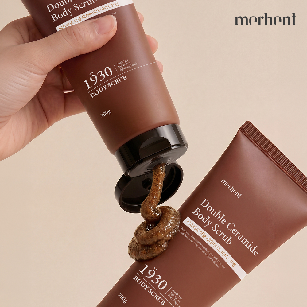 1+1 메르헨트 호두 세라마이드 대용량 바디스크럽 200g 저자극 각질제거 각질케어 - 상세 이미지 4