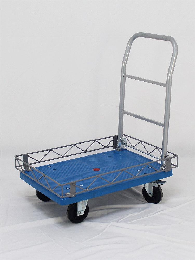 울타리 손수레 L카 밀차 물류 운반 접이식 작업장 72x48x10cm - 상세 이미지 5