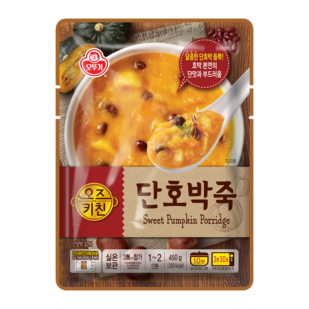 오뚜기 오즈키친 단호박죽, 450g, 1개 - 상품 이미지
