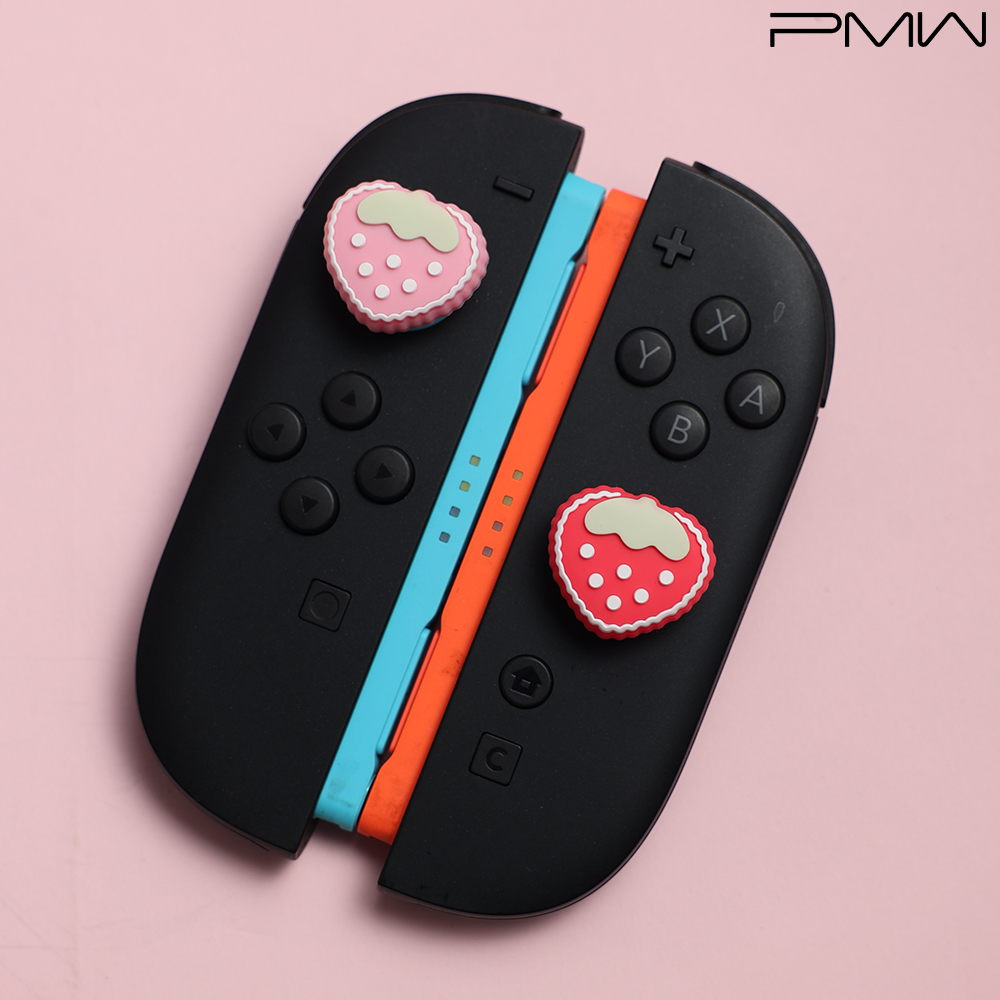 닌텐도 스위치2 스틱커버 딸기 2P PMW 이이네 프로콘2 호환 이미지 4