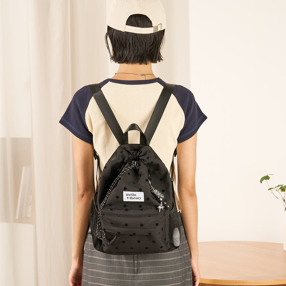 JOY STRING MINI BACKPACK - 블랙도트 조이 스트링 미니백팩 가격 추이 멜로씨어리 JOY STRING MINI BACKPACK - 블랙도트 조이 스트링 미니백팩 - 최저가 43,000원