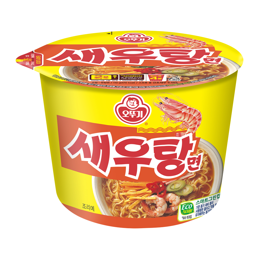 오뚜기 새우탕 큰컵라면 110g, 1개 - 상품 이미지