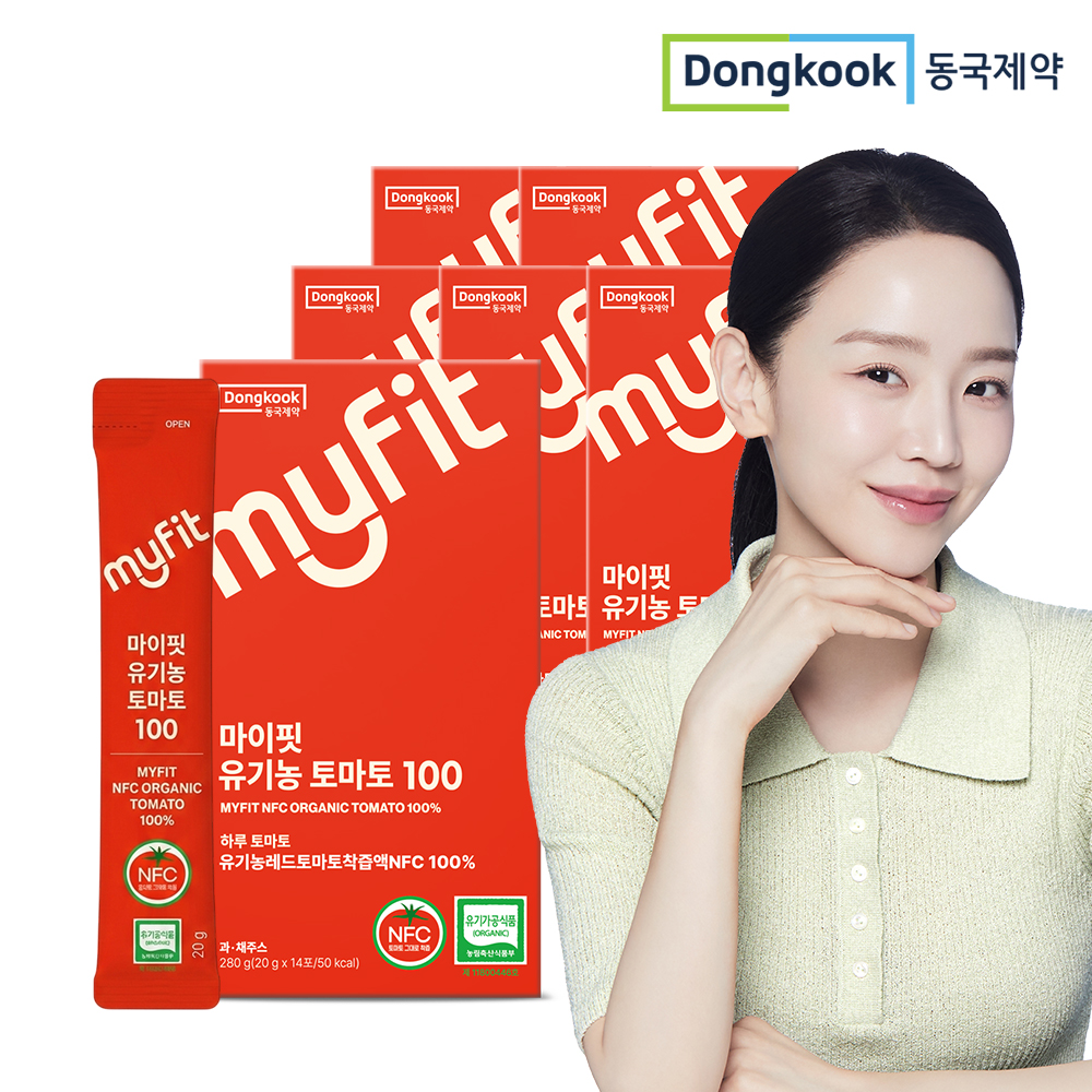 [3+3] 동국제약 마이핏 유기농 토마토 NFC 착즙 스틱 스페인산 6박스 라이코펜 베타카로틴 - 상품 이미지