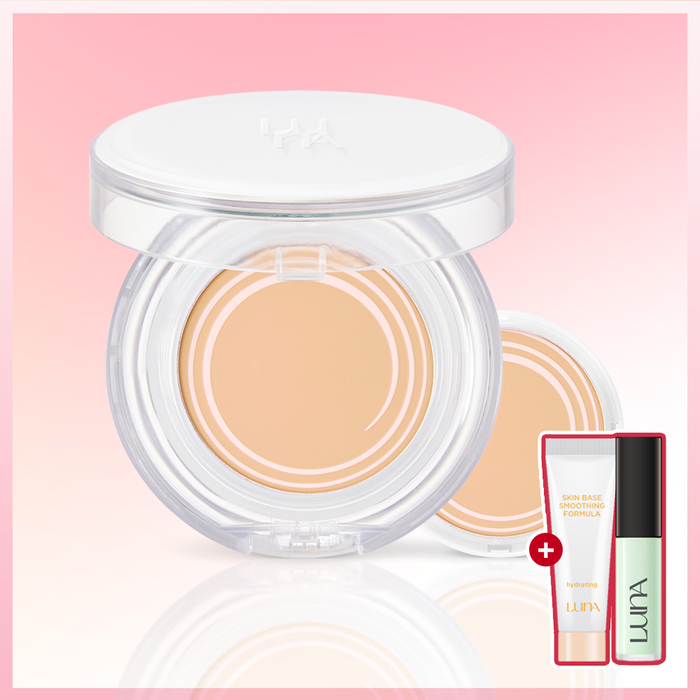 루나 수분광팩트 클리어 본품 12.5g +리필 12.5g (SPF50+ PA+++) (+소프트 포뮬라 뉴트럴 미니)