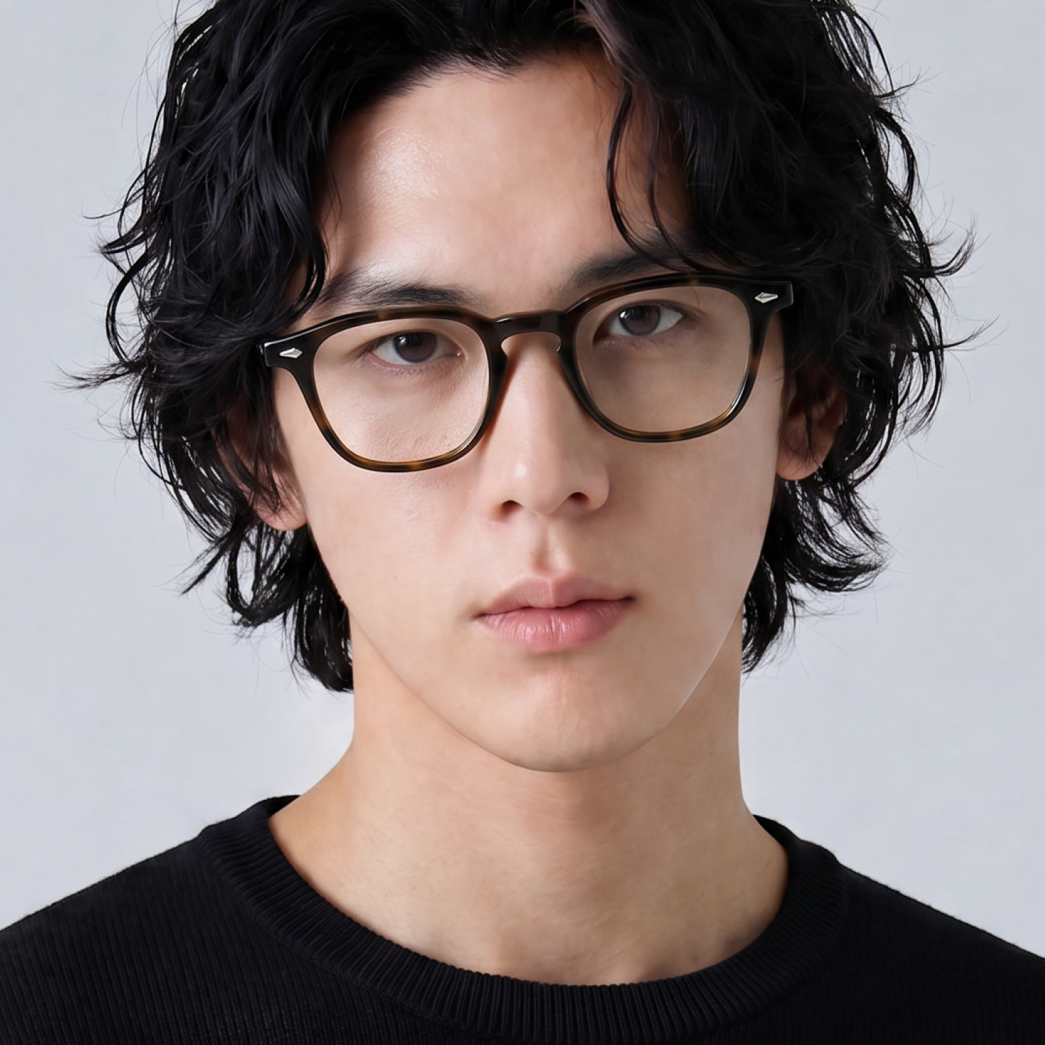 [슈퍼적립] 애쉬컴팩트 안경 타르 씬 48 51 블랙 브라운 아넬형 오버사이즈 대두 안경테 - 상세 이미지 4