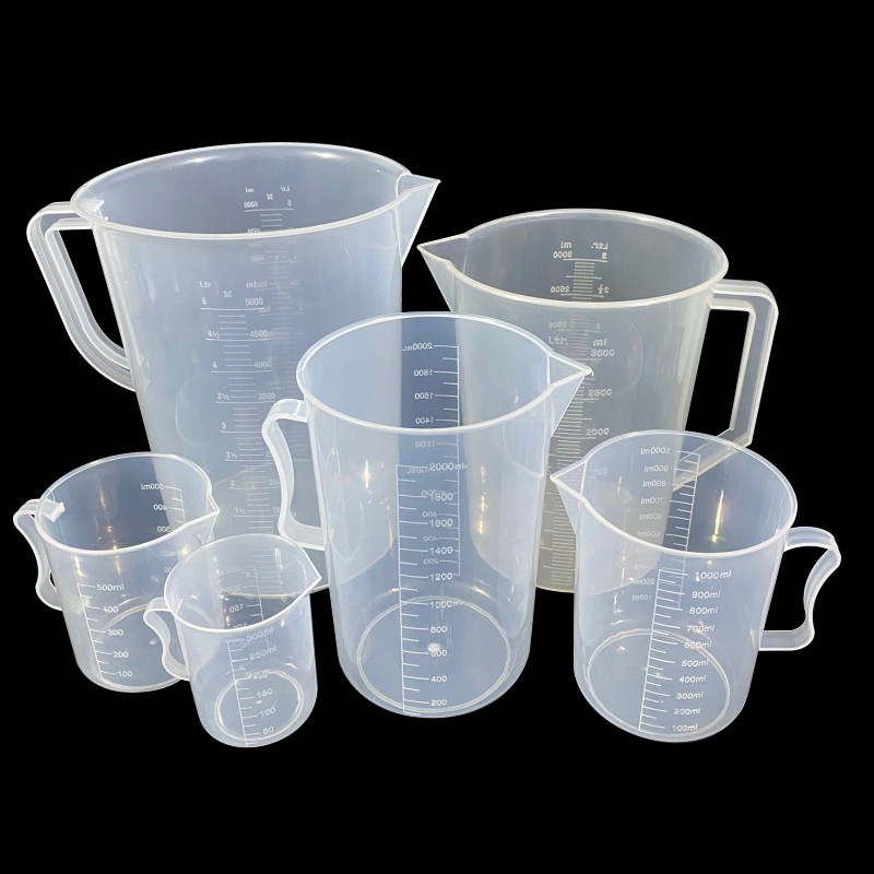 대용량 비커 뚜껑 플라스틱 라면물 도구 베이커리 소프트 5000ml 투명 - 상세 이미지 3