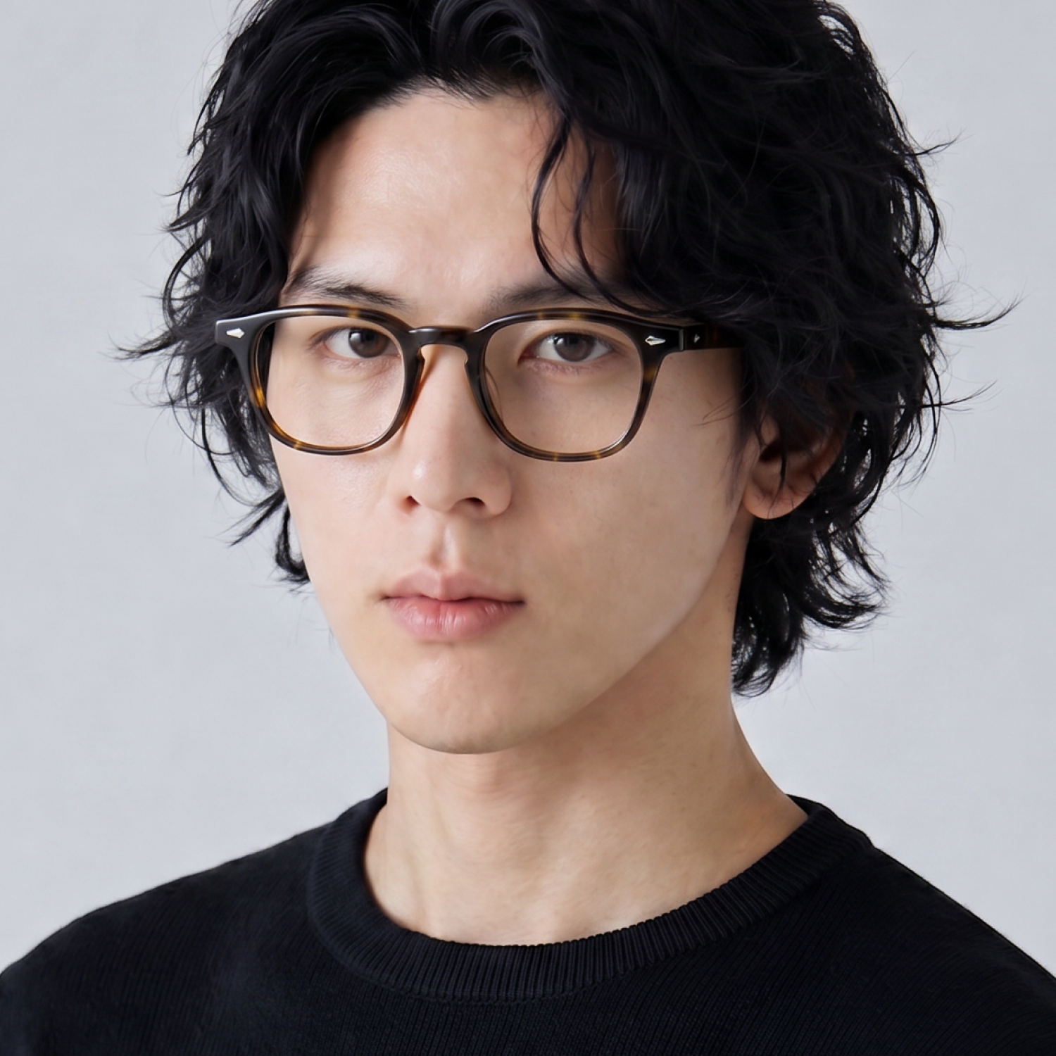 [슈퍼적립] 애쉬컴팩트 안경 타르 씬 48 51 블랙 브라운 아넬형 오버사이즈 대두 안경테 - 상세 이미지 3