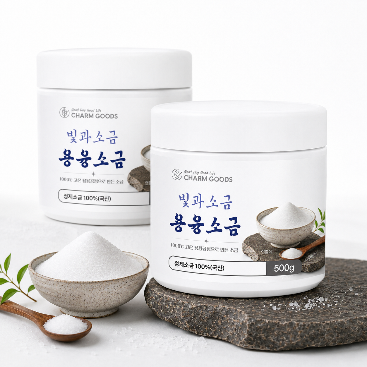 국내산 용융 소금 물에 타먹는 융융 고운 용용 명품 아침 소금 물 500g, 3개 이미지 6