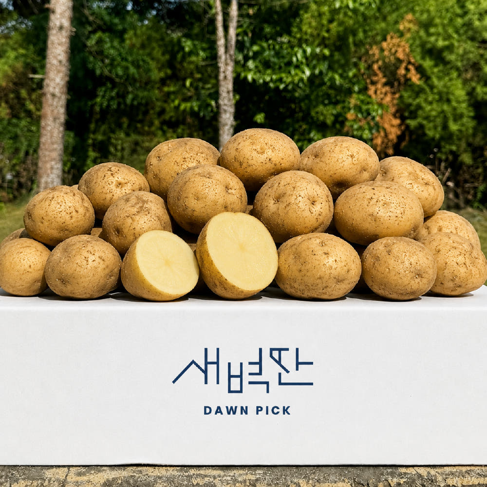 새벽딴 26년 수확 강원도 두백감자 2kg 5kg