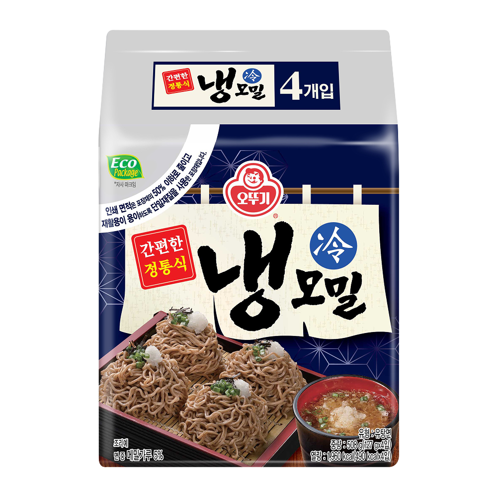 오뚜기 냉모밀 127g, 4개 - 상품 이미지