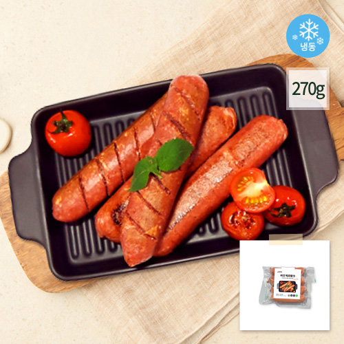 비건 소세지 빅 프랑크 소시지 콩고기 대체육 채식 식물성단백질 베지푸드 270g 4개 - 상품 이미지