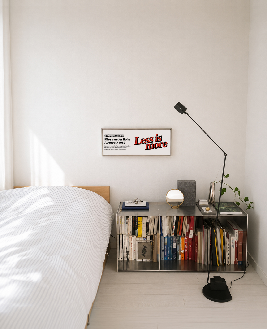모던 인테리어 액자 건축 디자인 그래픽 아트 벽장식 Less is More - 상세 이미지 2