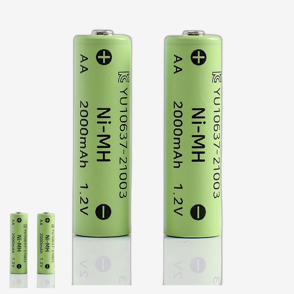 고용량 소형가전용 AA충전지 무선기기용 니켈수소배터리 2p 2000mAh 500회충전 - 상품 이미지