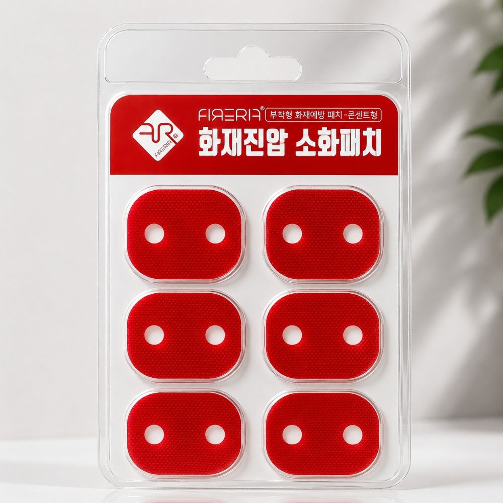 콘센트 소화패치 멀티탭 화재방지 붙이는 자동 소화기 스티커 - 상세 이미지 2