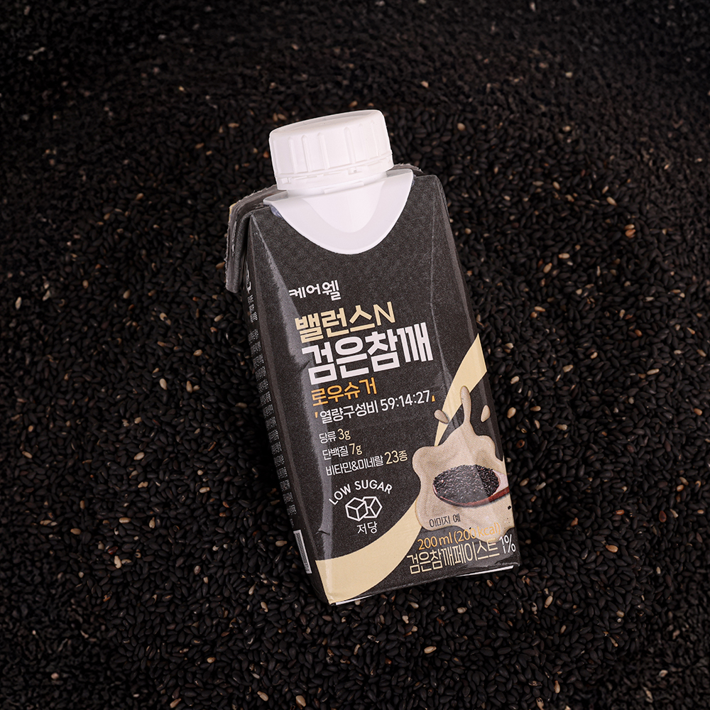 케어웰 밸런스N 검은참깨 식사대용 균형 영양식 환자 노인 영양음료 200ml, 72개 - 상세 이미지 3