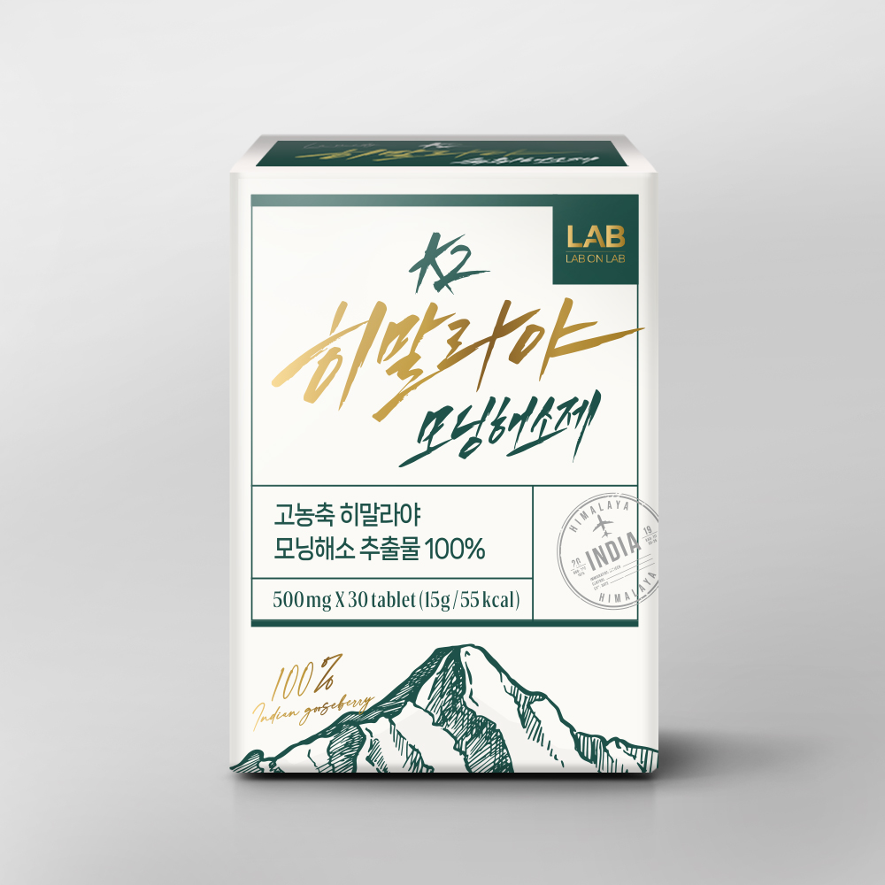 랩온랩 고농축 k2 히말라야 모닝해소제 허브 추출물 100% 30정, 1개 - 상품 이미지