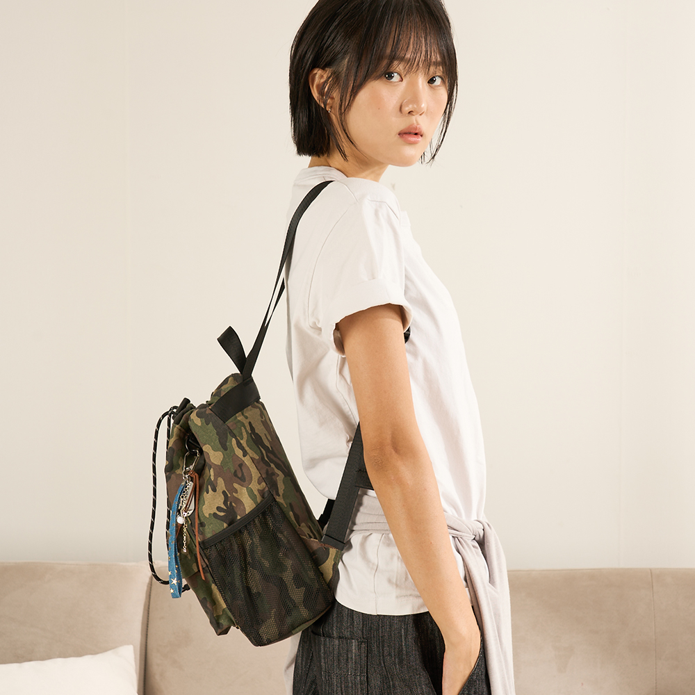 JOY STRING MINI BACKPACK -카모 조이 스트링 미니백팩 이미지 8