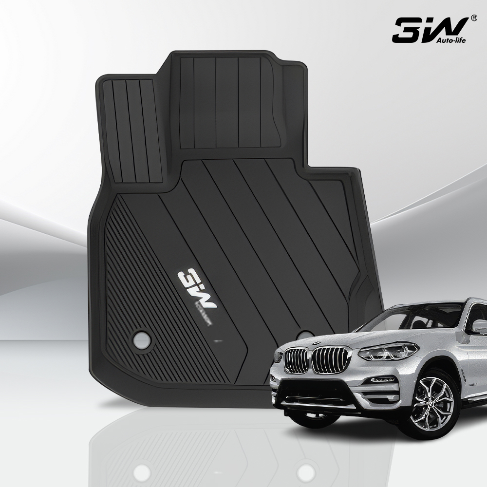 3W 에코라이너 TPE 카매트 3D 고무 바닥매트 BMW X시리즈 X3 G01, 운전석+조수석+뒷자석 - 상품 이미지
