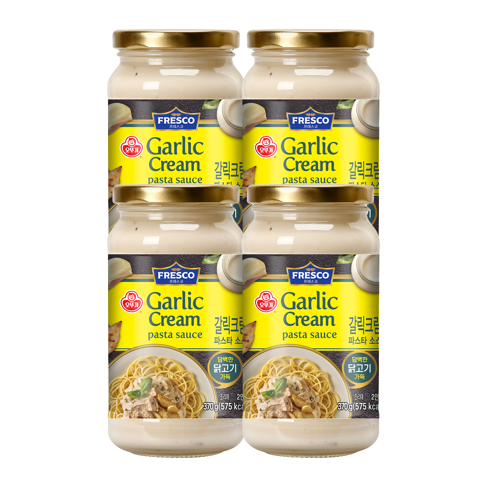 오뚜기 프레스코 파스타소스 치킨갈릭크림 370g 4개 - 메인 이미지