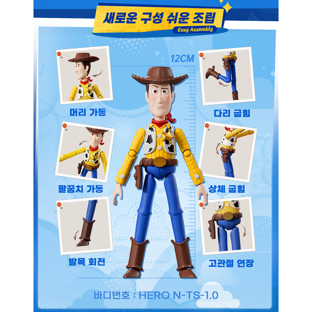 블로키 토이스토리5 굿즈 피규어 프라모델 EV01 랜덤 박스 장난감 선물 스티커 세트 - 상세 이미지 3