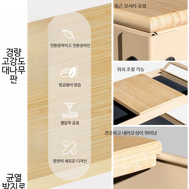 미술 도구 보관 트롤리 휴대용 카트 유화 붓 정리 학생용 이동형 기본 포레스트 그린 - 상세 이미지 5