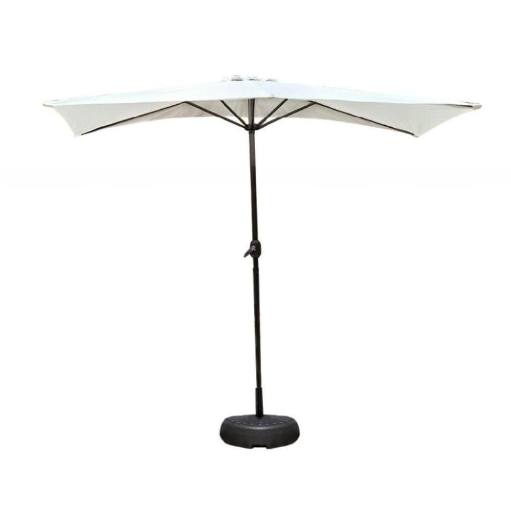 하프파라솔 어닝 그늘막 반쪽 벽면 사각 소형 테라스 야외 화이트 245x125cm - 상품 이미지