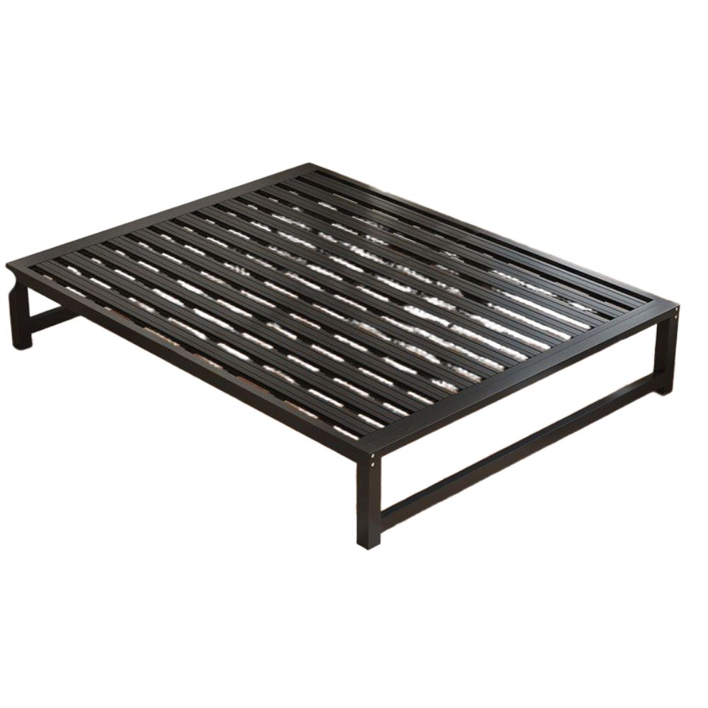 조립식 평상 침대프레임 매트리스 저상형 철제 원룸 블랙 1200mmx2000mm - 상품 이미지