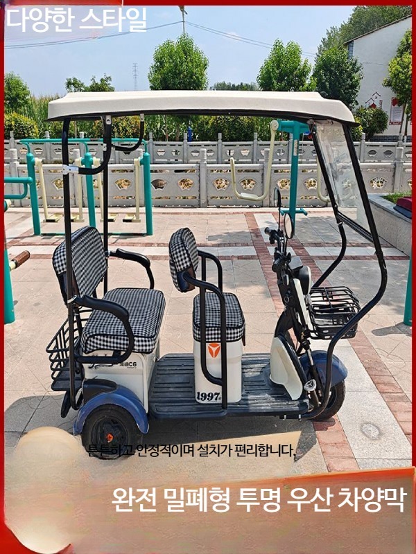 삼륜 비가림막 전기 캐노피 스쿠터 전용 전기스쿠터 - 상세 이미지 3