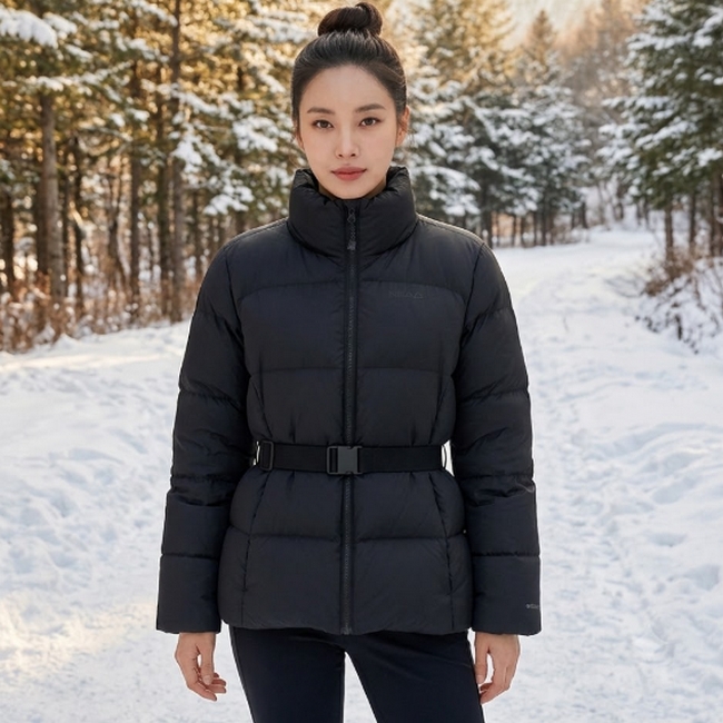 네파 여성 겨울 겨울 경량 벨트형 구스다운 미들 패딩자켓 점퍼 - 상품 이미지
