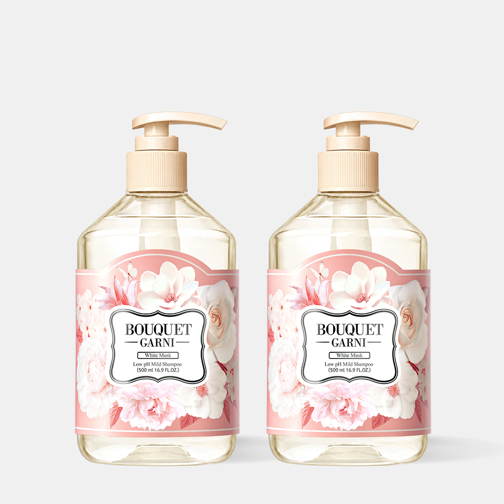 [2개] 부케가르니 약산성 마일드 샴푸 화이트머스크 500ml - 상품 이미지
