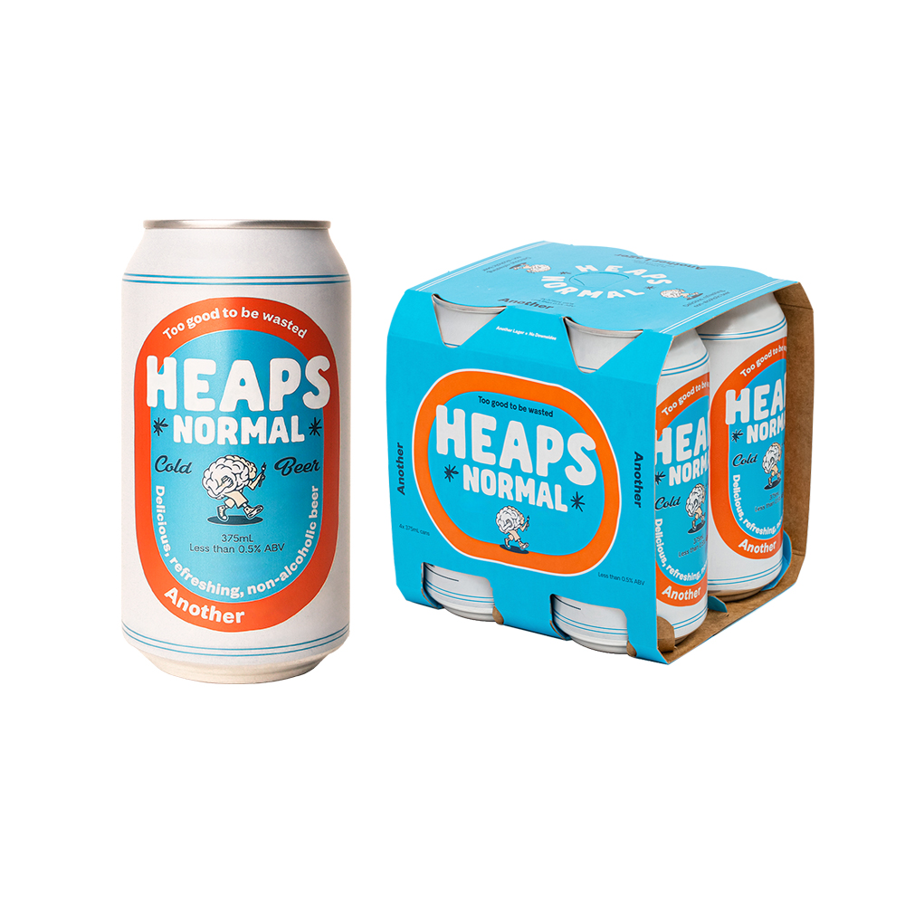 힙스 노멀 어나더 라거 논알콜 비알콜 맥주 375ml, 4개 - 상품 이미지