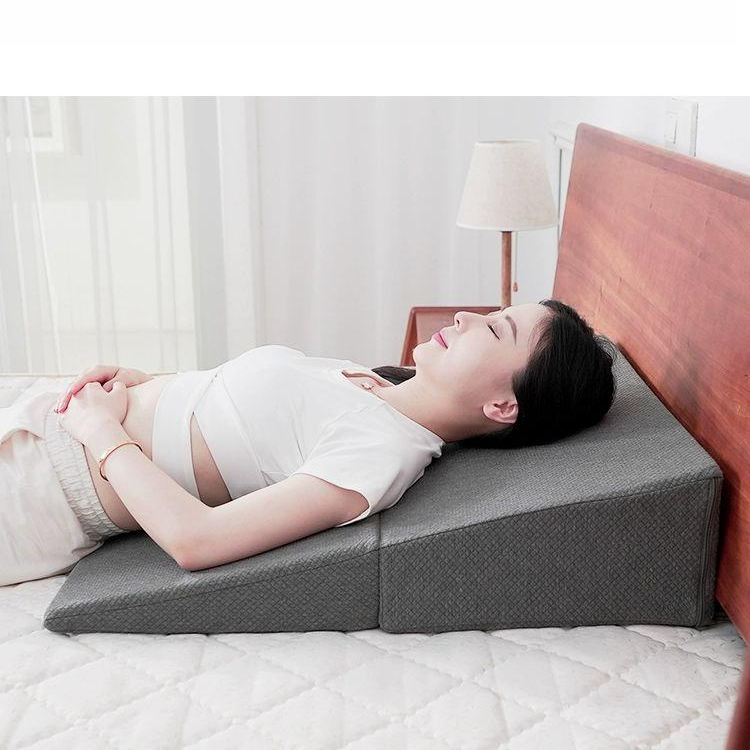 경사 베개 메모리폼 매트리스 편안한 목 쿠션 접이식 등받이 침대 삼각 웨지 - 상세 이미지 3