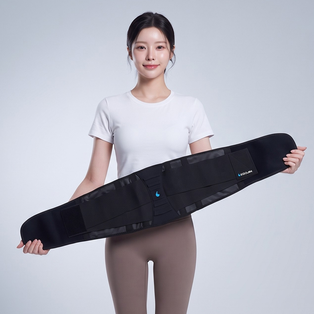 이고진 허리보호대 메쉬 3중 벨크로 압박 허리복대 통기성우수 - 상세 이미지 3