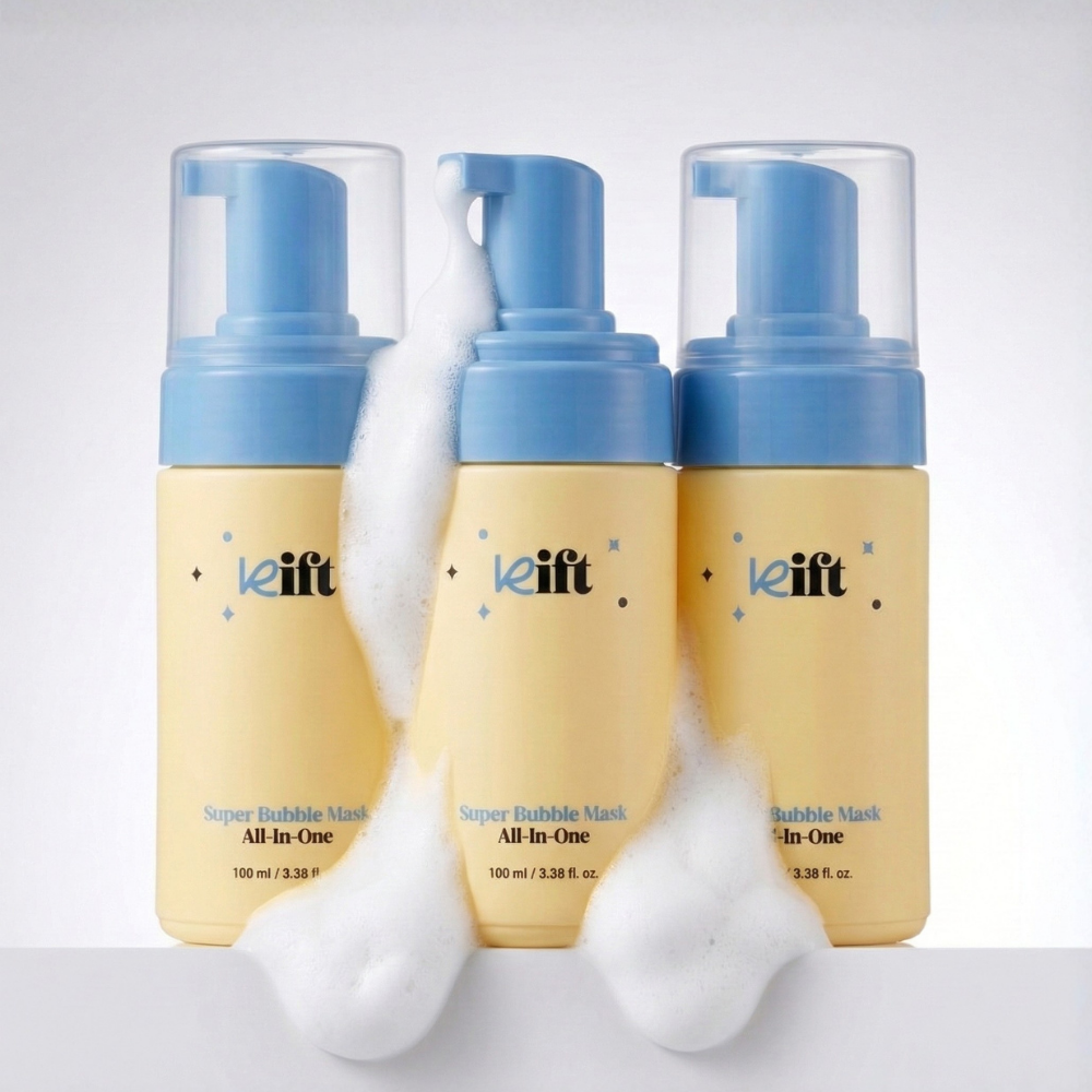 키프트 슈퍼버블 마스크 버블팩 올인원 속건조 수면팩 100ml, 3개 - 상품 이미지
