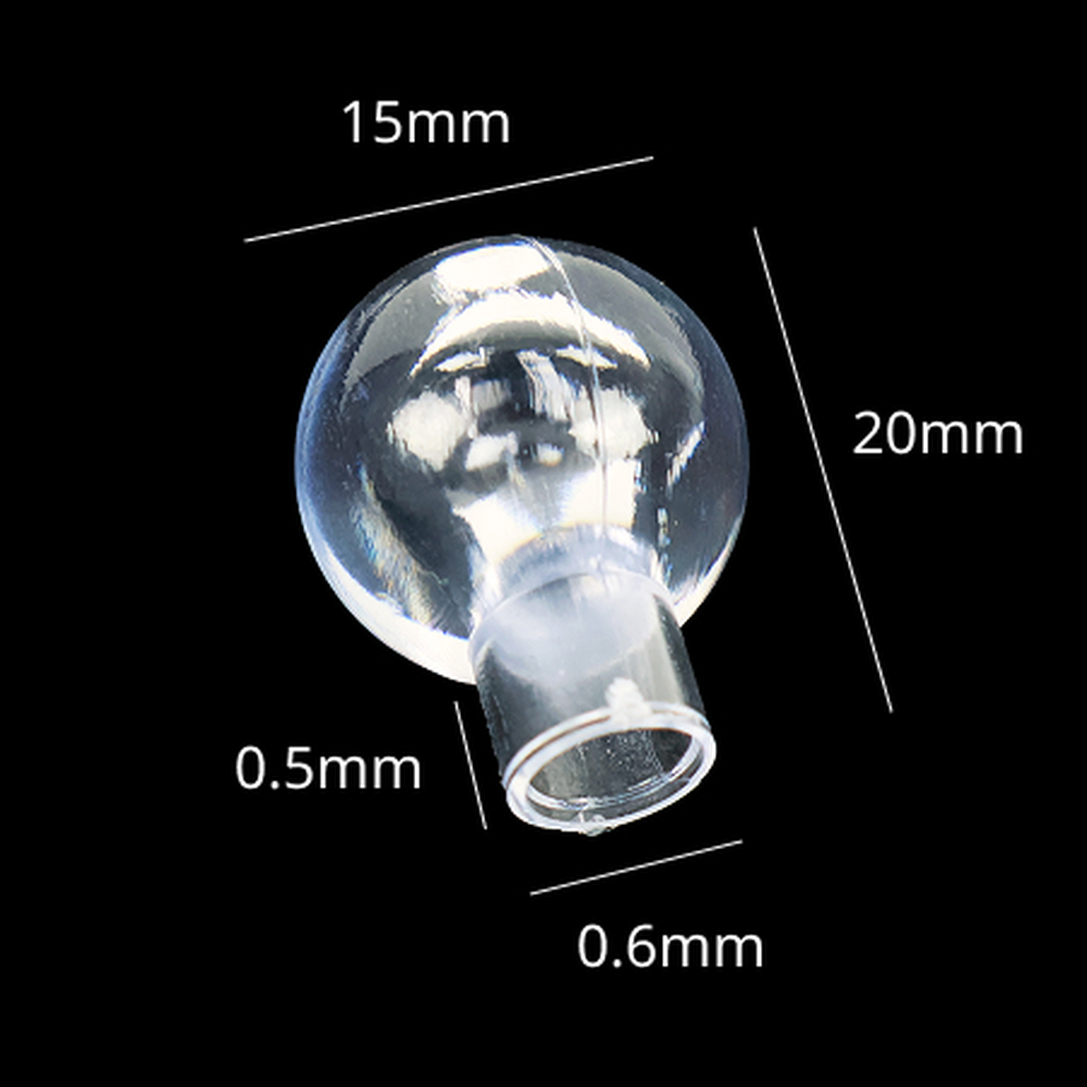 매끄러운마감공예재료아크릴볼 가벼운무게공예볼 영롱투명DIY재료데코볼 15mm 10개입 - 상세 이미지 4