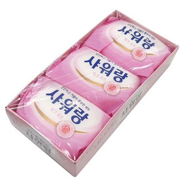 클렌징 세수 비누 130g3개입 로즈향 몸 비누 대용량 숙성 보습 - 상세 이미지 2