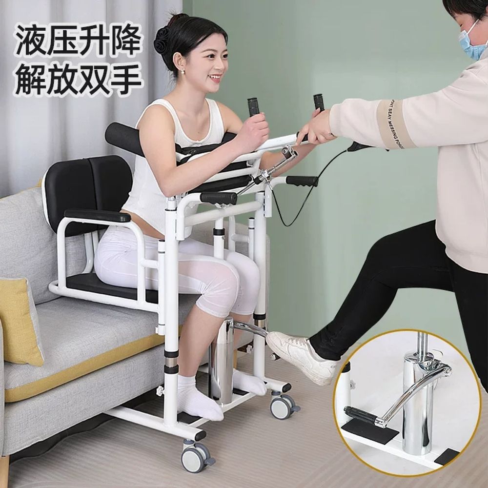 목욕의자 장애인 이동식 어르신 목욕카 환자용 블랙 고령자 - 상세 이미지 3