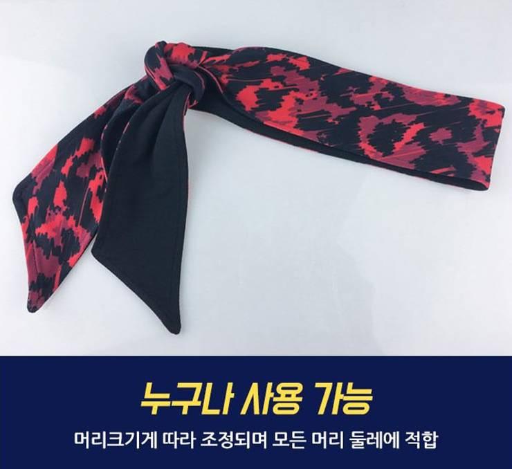 땀제거 머리띠 작업 헤어밴드 머리 땀 두건 - 상세 이미지 5