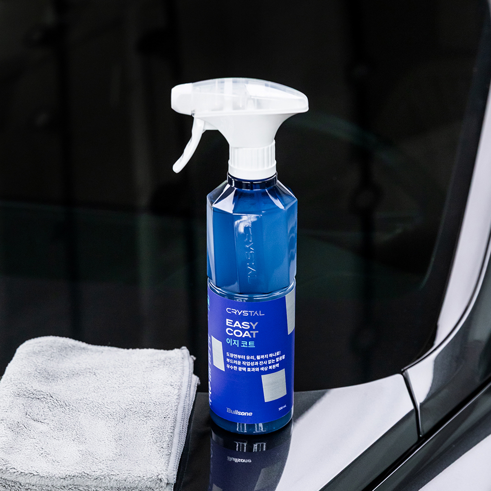 [불스원] 크리스탈 이지코트 물왁스 올인원 유리막코팅제 도장 휠 광택제 500ml - 상세 이미지 2