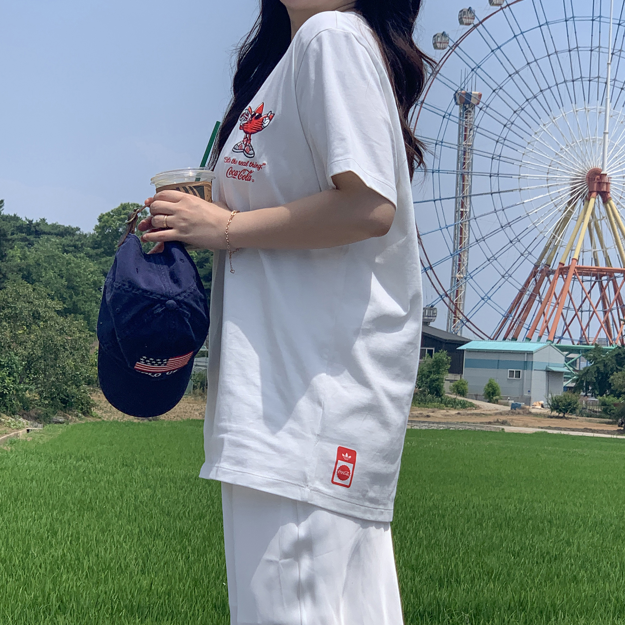 아디다스 오리지널 여성 반팔 티셔츠 코카콜라 이미지 7