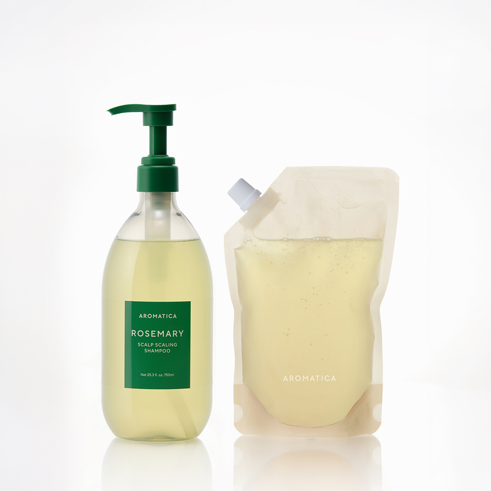 아로마티카 로즈마리 스칼프 스케일링 샴푸 750ML+리필500ML 비건 탈모 기능성 저자극 상품 이미지