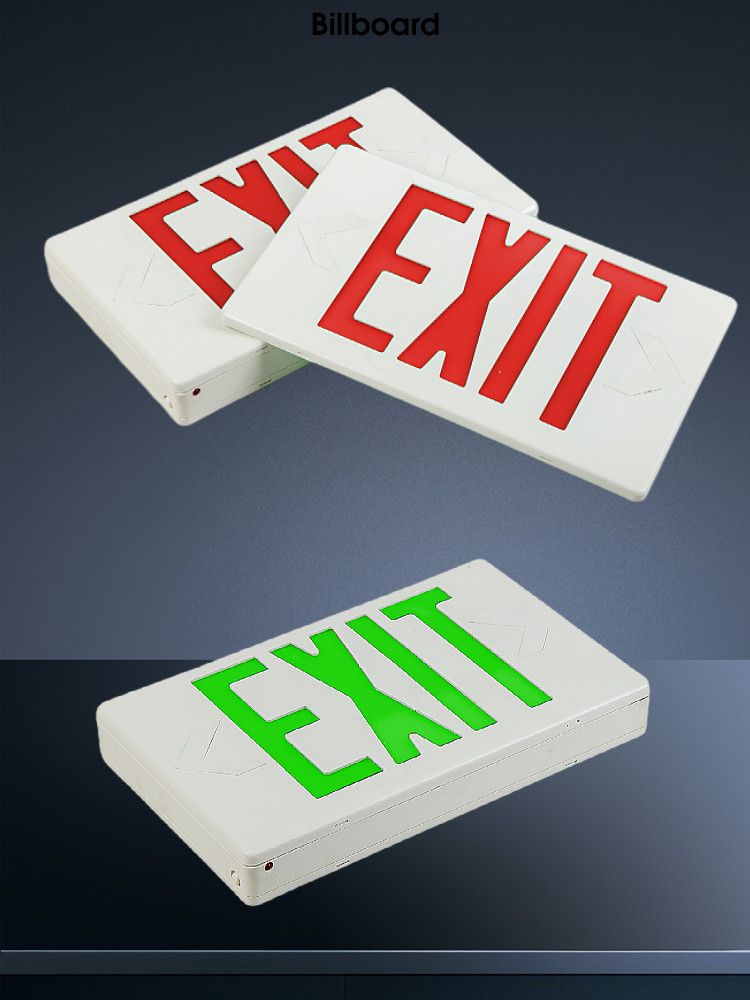 비상구 유도등 EXIT 학교 비상계단 피난유도등 빌딩용 단면 녹색 110-220V - 상세 이미지 4