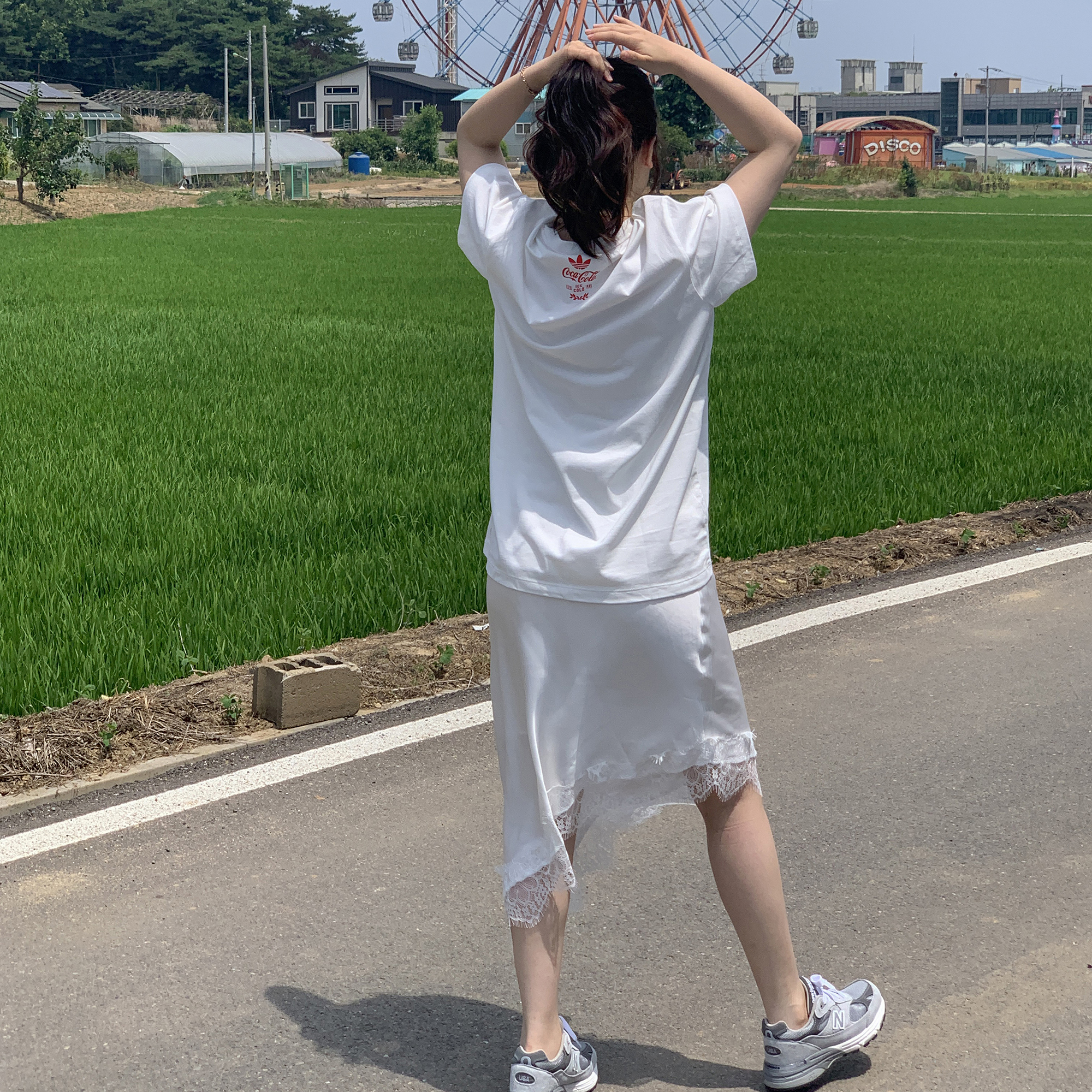 아디다스 오리지널 여성 반팔 티셔츠 코카콜라 - 상세 이미지 5
